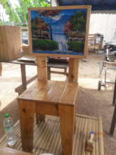 A work of art and a chair!