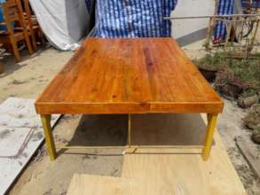 Completed table for use in the community areas.