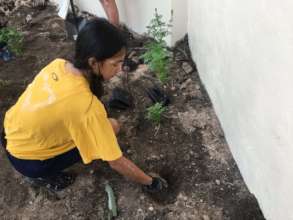 Planting at the Old People's