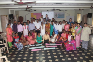 The team at the end of the training