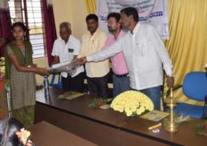 School bag and other materials distributed