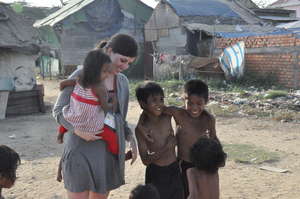 Young children in Cambodia