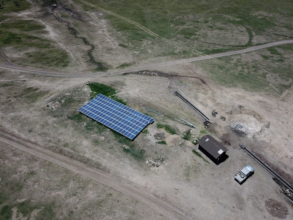 The new solar borehole at Nyumba Nne