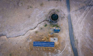 Solar powered borehole on Ol Pejeta