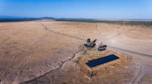 Solar powered borehole on Ol Pejeta