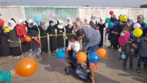 Celebration of Eman and gifting of wheelchair