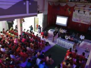 Dr.Bhagyalakshmi, Director of Sakhi Trust, hosting