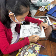 Artist hard at work !