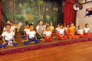 Hard at work in class