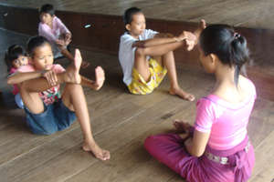 Getting into position requires flexibility