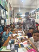 Young men hard at work !