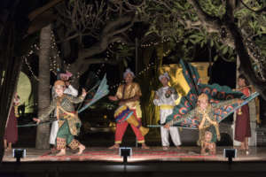 Dancing in Raffles Hotel Garden