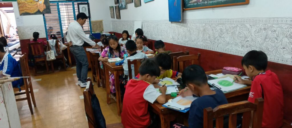 Arts for Cambodian Children & Teens at Champey