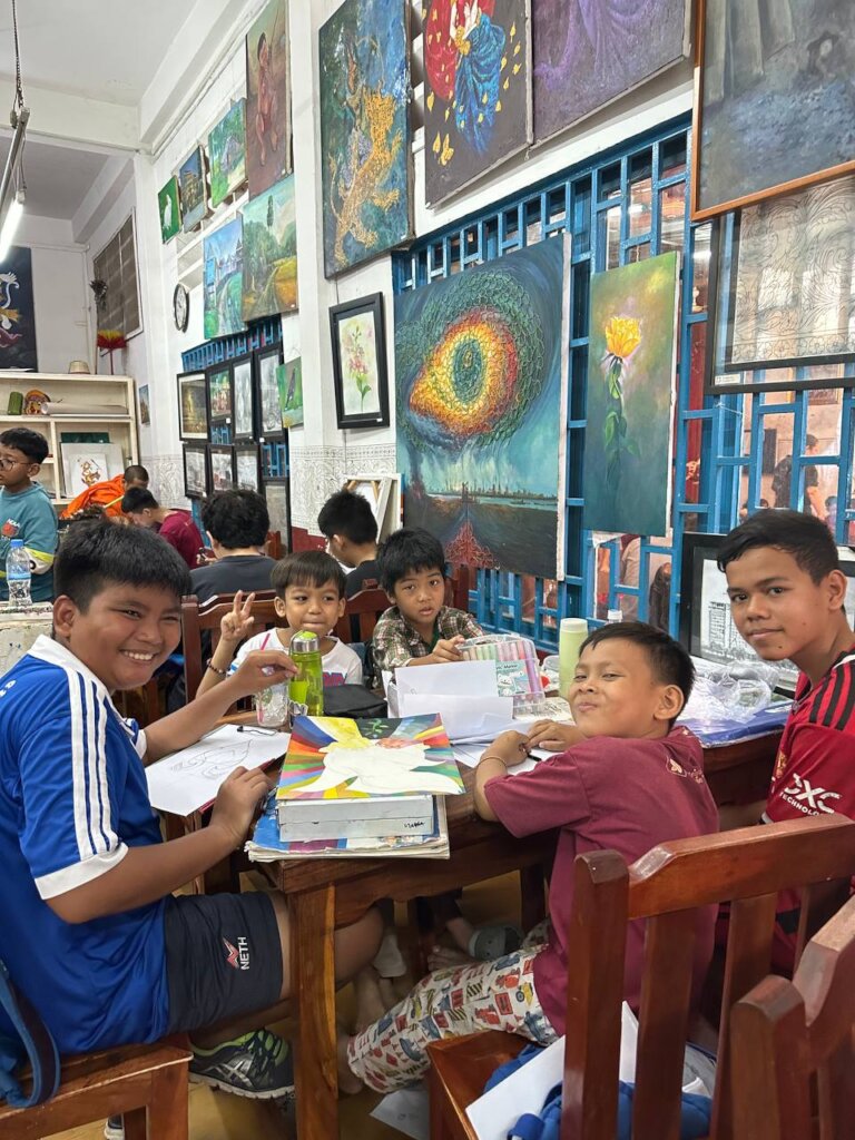 Arts for Cambodian Children & Teens at Champey