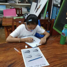 Champey  drawing student August 2023