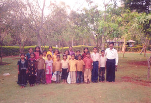 Mr. Dilip with Children of Asha Kiran Centre
