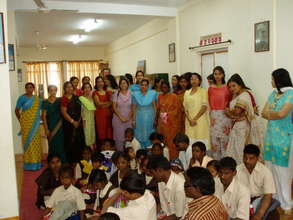 Air Force Women Club members with Children