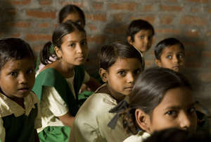Our youngest girls in the classroom
