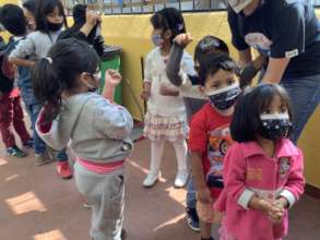 children enjoying games in ednica