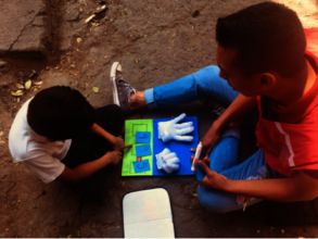 Classes in the street for learning development
