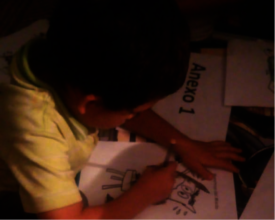 Carrying out activities to express emotions.