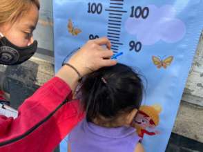 Weight and height registration of boys and girls