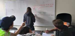 She helps other students after school
