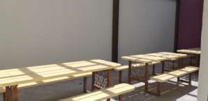 Furnishing for the outdoor section of our library