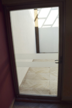 The door to the outside section