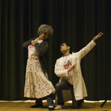 Mrs. Stromboli and Enoch dance - Photo by Jill Steinberg