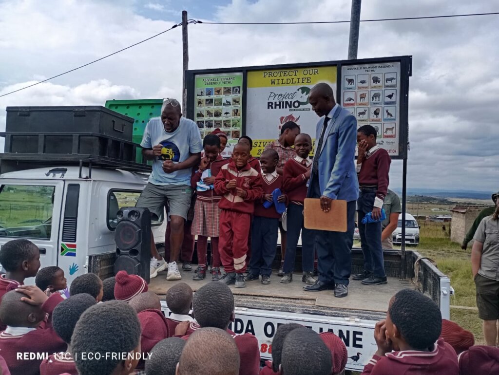 Rhino Art activation at Jonono Primary School