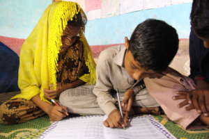 Samia and Amjad at the Centre