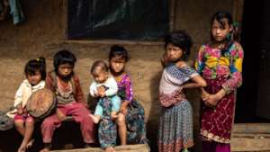Local Nepali girls in the village where we operate