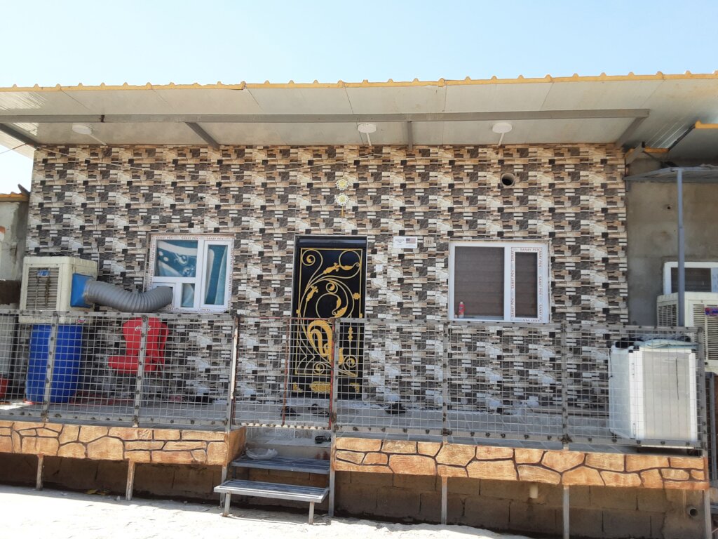 Renovated home in Iraq refugee camp