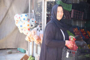 Roshin, a refugee and mother living in Duhok, Iraq