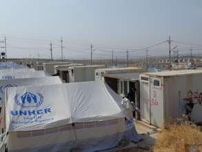 In Bardarash, all tent plots have WASH facilities.