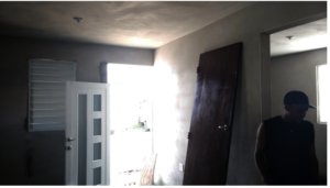 Concrete expandable module for one room
