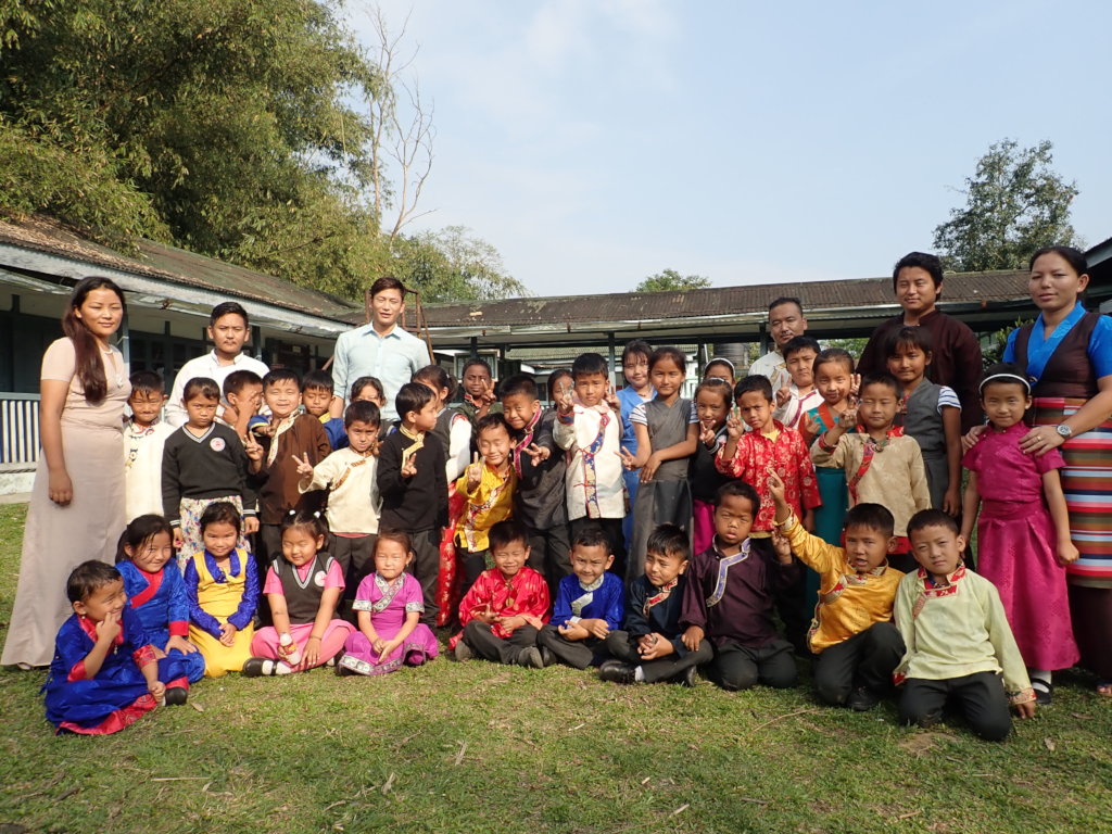 Tibetan refugees in exile in Tezu, India