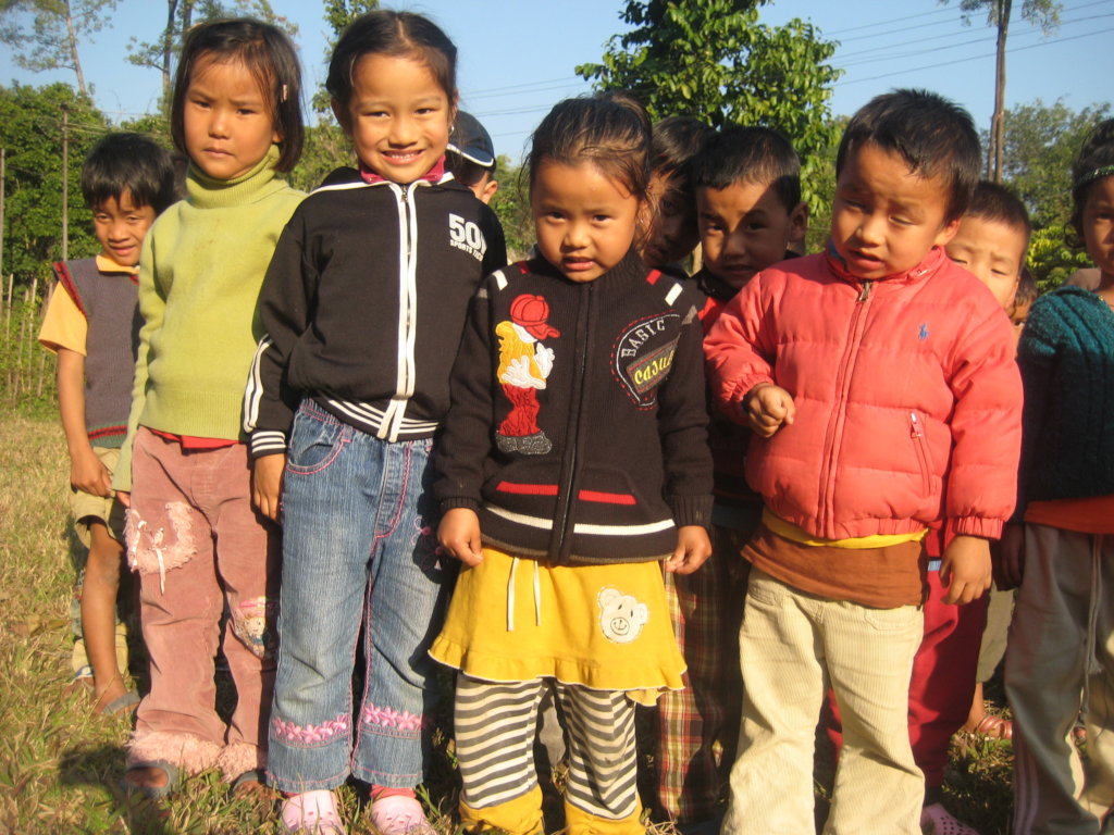 Tibetan refugees in exile in Tezu, India