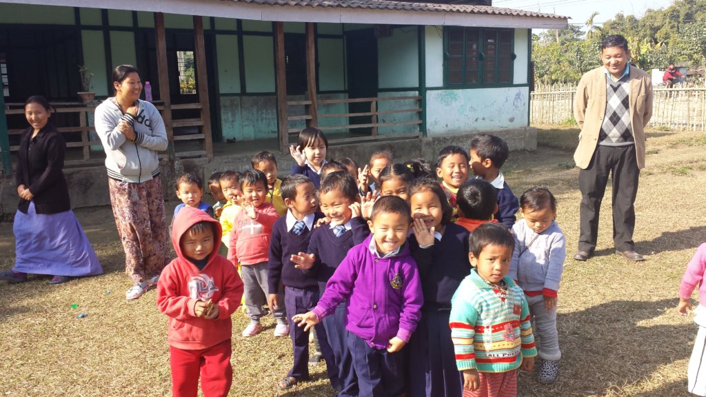 Tibetan refugees in exile in Tezu, India