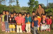 Tibetan refugees in exile in Tezu, India