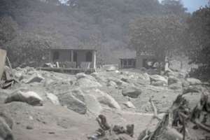 Communities affected by pyroclastic debris