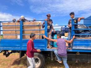 Project supplies fill the only truck in Maniapiare