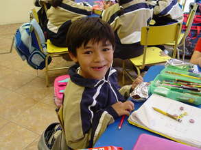 Boy in class at CHM