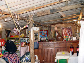 The interior of a CHM student's home