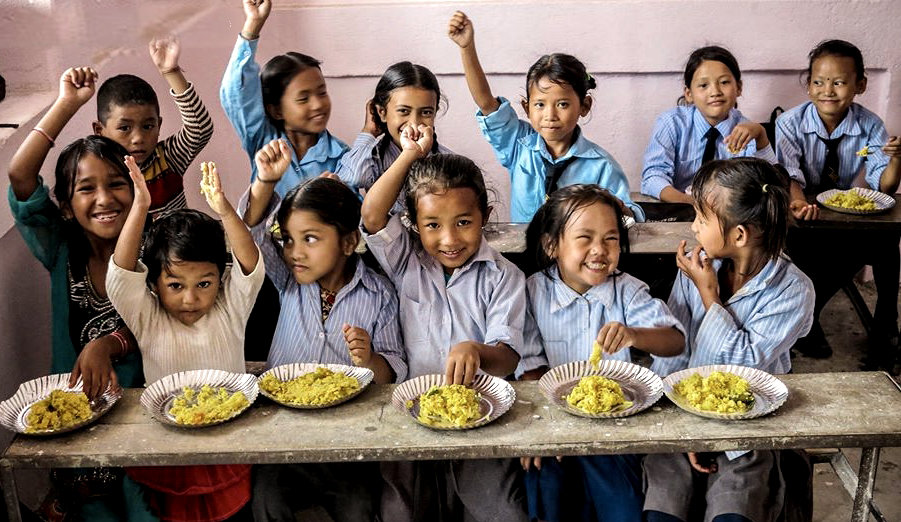 Day-meal to keep 200 deprived children at school