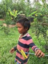 Child with his toy