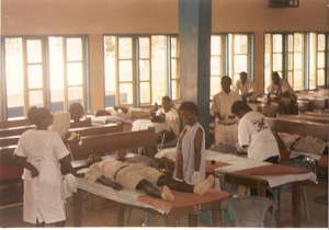 students donating blood to save lives