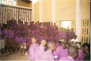 students registrating to donate blood