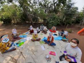 Activities with children at point
